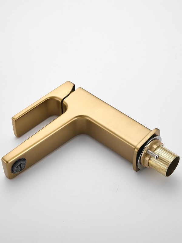 Смеситель для раковины Haiba HB10831-5 брашированное золото