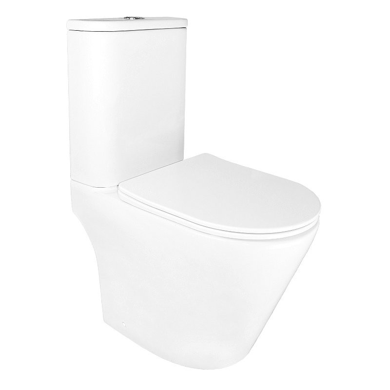 Унитаз-компакт напольный AZARIO Berton AZ-6093 глянцевый белый