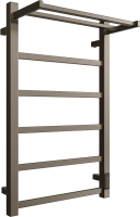 Полотенцесушитель электрический Двин Fj Plaza Neo 80х50, оружейная сталь, с полкой