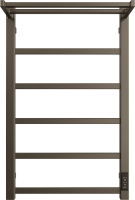 Полотенцесушитель электрический Двин Fj Plaza Neo 80х50, оружейная сталь, с полкой