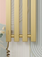 Полотенцесушитель электрический Сунержа Сатерленд 4.0 32-0854-1215 120x20 см, подключение слева, скрытое подключение слева, золотой шелк, I-образный