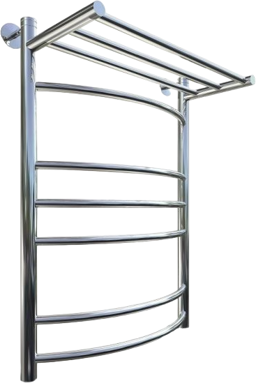 Полотенцесушитель водяной Тругор Приоритет НК 3 ЛЦ2 80х50 без углов, с полкой, хром