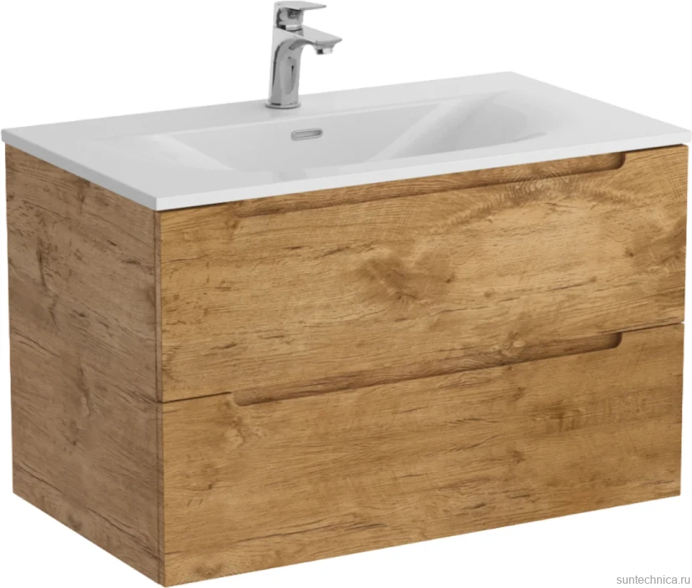 Тумба с раковиной BelBagno Etna 90 rovere nature, раковина BB-8099-90