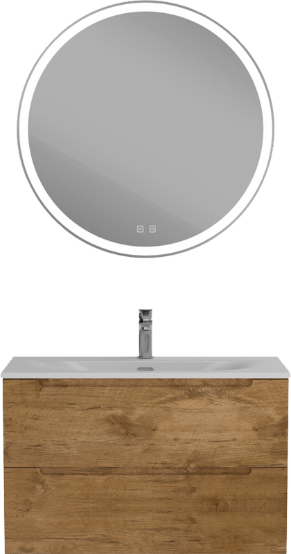 Тумба с раковиной BelBagno Etna 90 rovere nature, раковина BB-8099-90