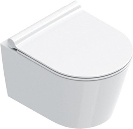 Унитаз подвесной Catalano Zero 46х35, белый глянцевый, с микролифтом