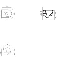 Унитаз подвесной Catalano Zero 46х35, белый глянцевый, с микролифтом