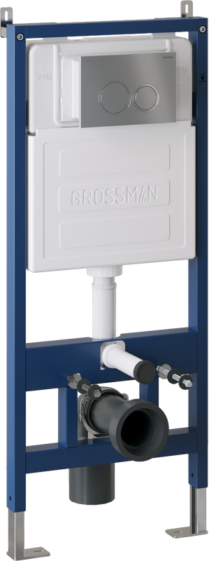 Кнопка смыва Grossman Galaxy хром матовая