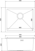 Мойка кухонная Mixline Pro 547231 сатин