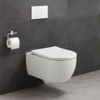 Унитаз подвесной AZARIO Nemi AZ-1293WH безободковый, с микролифтом, глянцевый белый