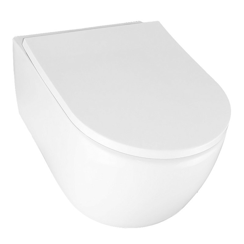 Унитаз подвесной AZARIO Nemi AZ-1293WH безободковый, с микролифтом, глянцевый белый