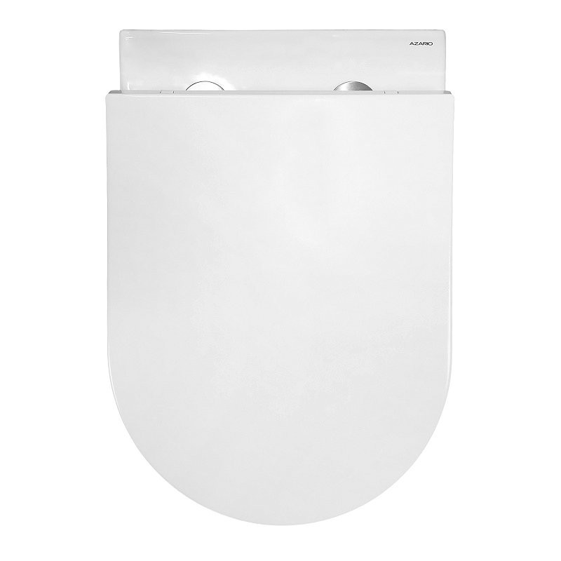Унитаз подвесной AZARIO Nemi AZ-1293WH безободковый, с микролифтом, глянцевый белый
