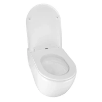 Унитаз подвесной AZARIO Nemi AZ-1293WH безободковый, с микролифтом, глянцевый белый