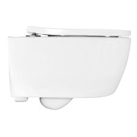 Унитаз подвесной AZARIO Nemi AZ-1293WH безободковый, с микролифтом, глянцевый белый