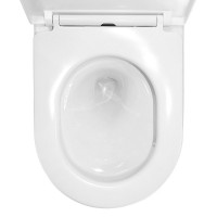 Унитаз подвесной AZARIO Nemi AZ-1293WH безободковый, с микролифтом, глянцевый белый