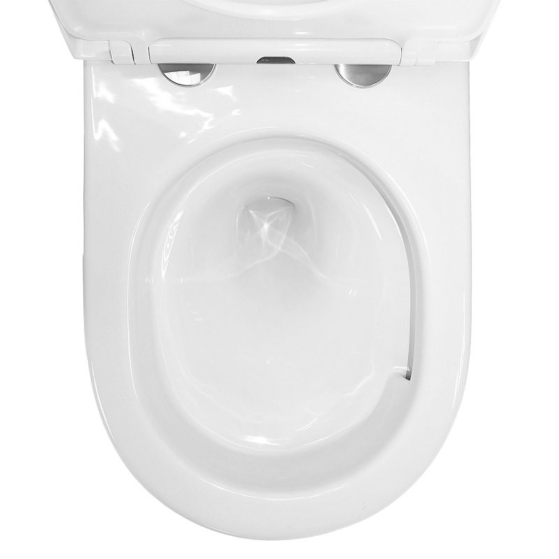 Унитаз подвесной AZARIO Nemi AZ-1293WH безободковый, с микролифтом, глянцевый белый