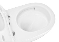 Унитаз подвесной AZARIO Nemi AZ-1293WH безободковый, с микролифтом, глянцевый белый