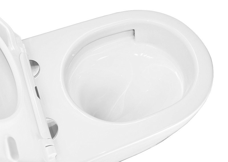 Унитаз подвесной AZARIO Nemi AZ-1293WH безободковый, с микролифтом, глянцевый белый