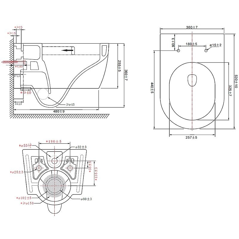 Унитаз подвесной AZARIO Nemi AZ-1293WH безободковый, с микролифтом, глянцевый белый
