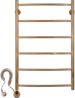 Полотенцесушитель электрический Secado Милан 1 плюс 85x55 см, подключение слева, бронза, лесенка, латунь