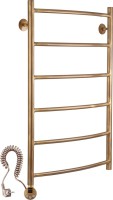 Полотенцесушитель электрический Secado Милан 1 плюс 85x55 см, подключение слева, бронза, лесенка, латунь