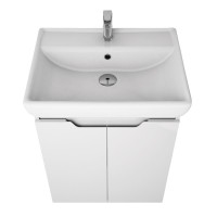 Тумба с раковиной Dreja Q Plus (D) 60 подвесная, белый глянец