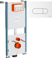 Система инсталляции для унитазов VitrA V-Fix Core 732-5800-01PV с кнопкой Root Round 740-2200 белой глянцевой
