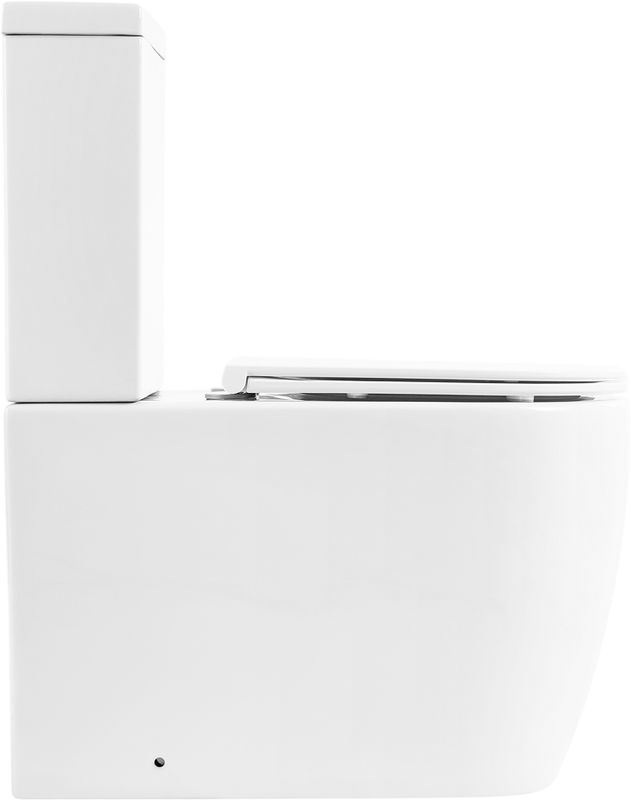 Унитаз-компакт напольный BelBagno Marino BB105CPR безободковый, крышка BB870SC с микролифтом, бачок BB105T