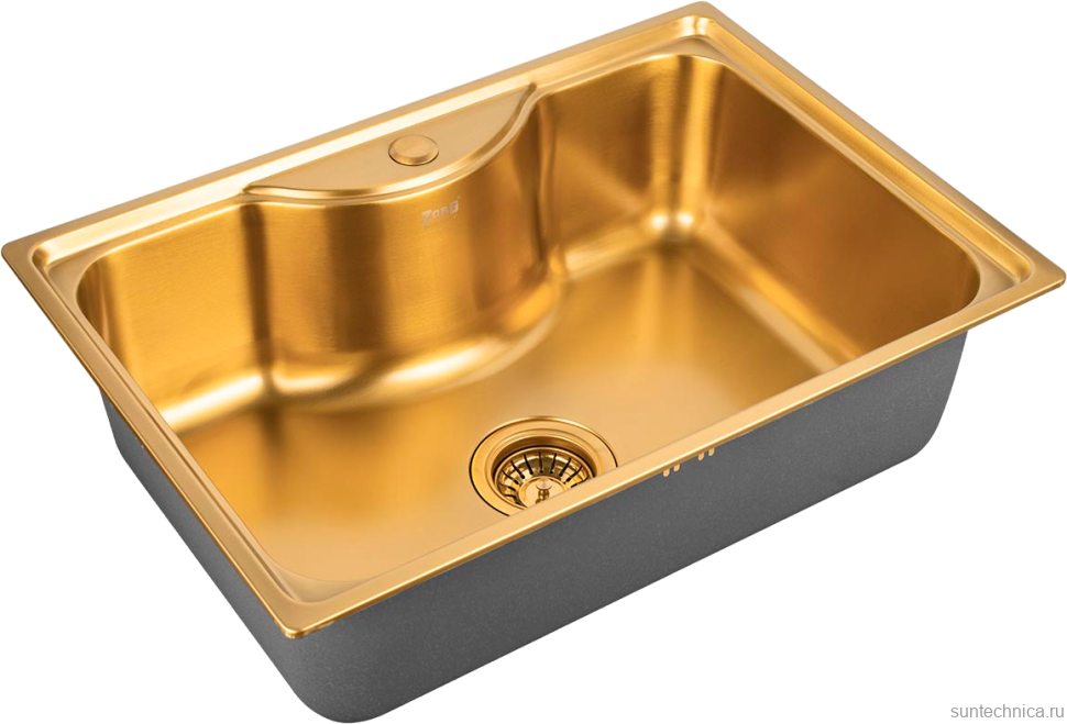 Мойка кухонная Zorg Inox PVD SZR 6545 BRONZE бронза