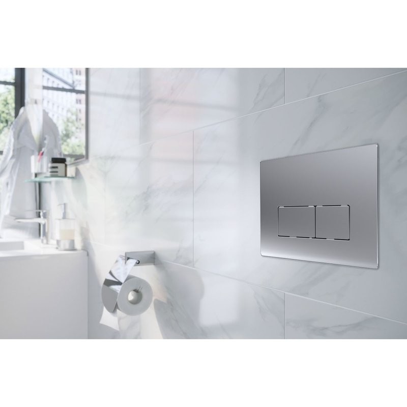 Кнопка смыва Azario AZ-8200-0088/AZ-P58-0110 хром матовый