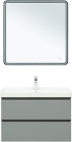 Тумба с раковиной Aquanet Вега 2.0 80 подвесная, мисти грин
