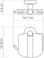 Держатель туалетной бумаги Wasserkraft Diemel K-2225
