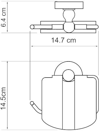 Держатель туалетной бумаги Wasserkraft Diemel K-2225