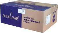Мойка кухонная Mixline 548573 черный графит