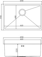 Мойка кухонная Mixline 548573 черный графит