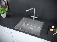 Мойка кухонная Paulmark Next PM215444-BS брашированная нержавеющая сталь