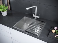 Мойка кухонная Paulmark Next PM215444-BS брашированная нержавеющая сталь