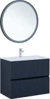 Тумба с раковиной Aquanet Джейн 80 подвесная, маренго