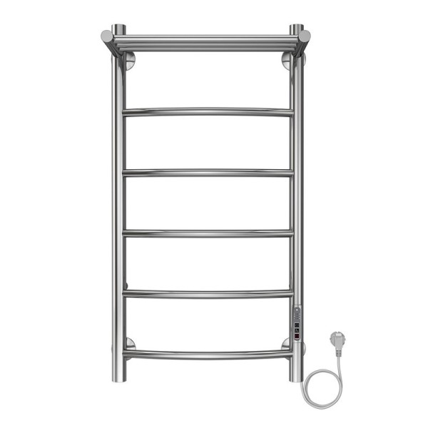 Полотенцесушитель Azario VERONA 400/800 электрический с полкой R 5 пер.