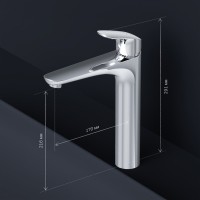 Смеситель для раковины AM.PM Like F8092200 для раковины, с донным клапаном