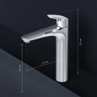 Смеситель для раковины AM.PM Like F8092200 для раковины, с донным клапаном