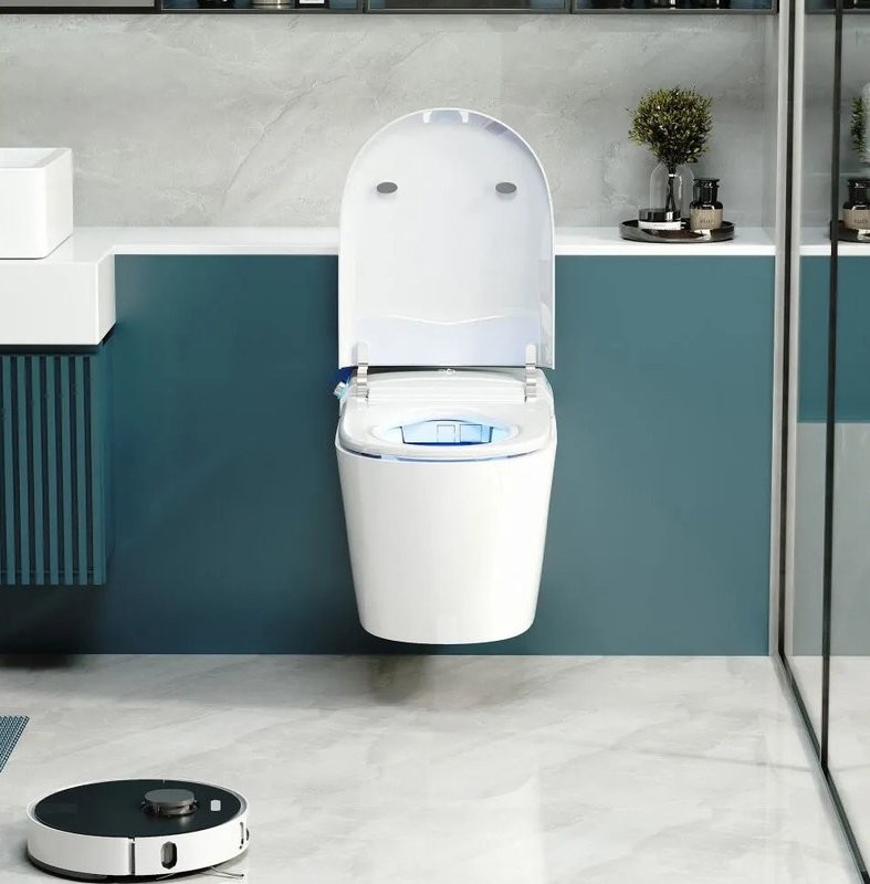 Комплект 2 в 1 Abber Bequem AC1119S-AC0101P2 Унитаз-биде электронный, подвесной + Монтажная рама