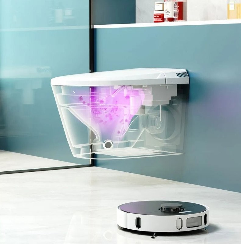 Комплект 2 в 1 Abber Bequem AC1119S-AC0101P2 Унитаз-биде электронный, подвесной + Монтажная рама