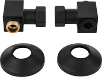 Полотенцесушитель водяной Secado Сандриго 5К 1800/280 180x30 см, матовый черный, I-образный