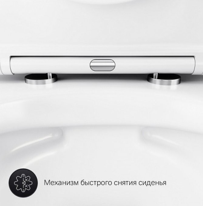 Комплект AM.PM Sense IS70131.741701 FlashClean с сиденьем микролифт, кнопка смыва хром матовая