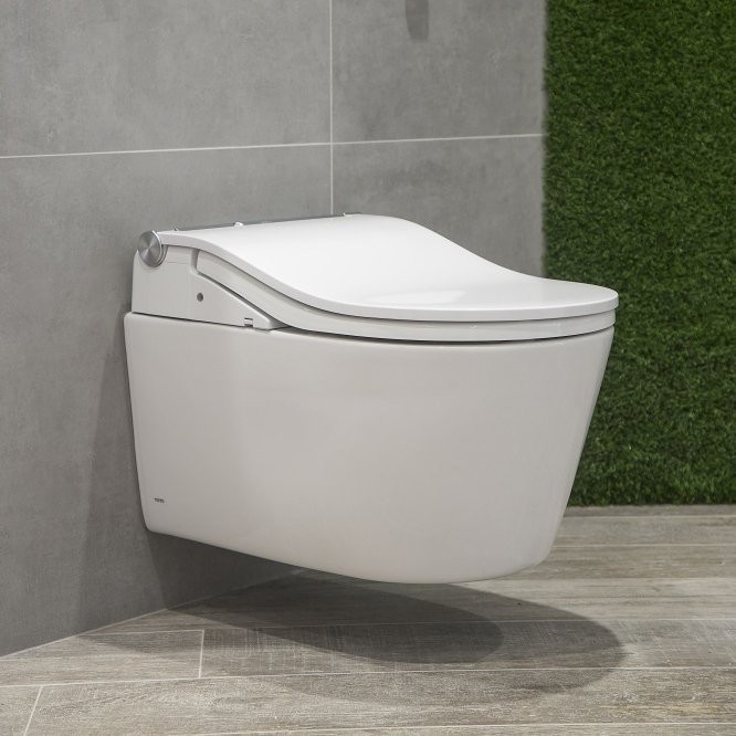 Умный унитаз подвесной Toto RP CW542EY крышка RW TCF801CG#NW1 с биде и микролифтом