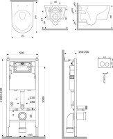 Комплект 5 в 1 AM.PM Func IS90151.8F1701 с сиденьем микролифт