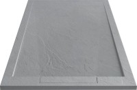 Поддон для душа Vincea VST-4SRL8012G 120x80 серый, с сифоном