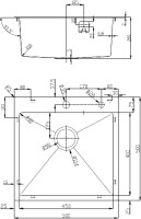Мойка кухонная D&K DKS505006 графит
