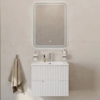 Мебель для ванной комнаты Cezares Duet 60 bianco lucido, раковина Cezares CZR-8095-60