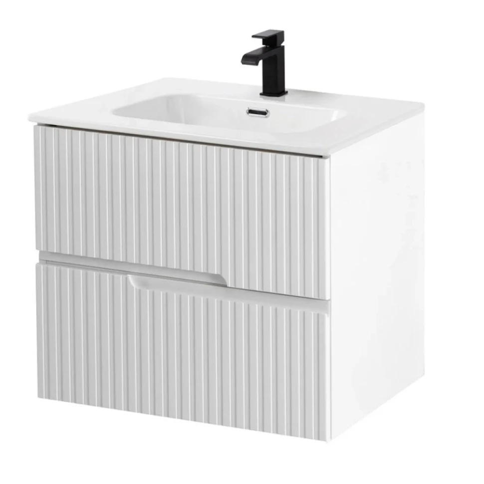 Мебель для ванной комнаты Cezares Duet 60 bianco lucido, раковина Cezares CZR-8095-60